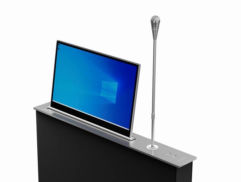 超薄液晶屏升降器（可定制帶話(huà)筒+帶電子桌牌+帶陣列翻轉話(huà)筒）